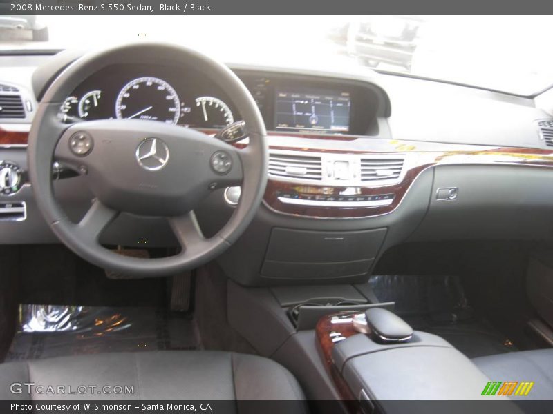Black / Black 2008 Mercedes-Benz S 550 Sedan