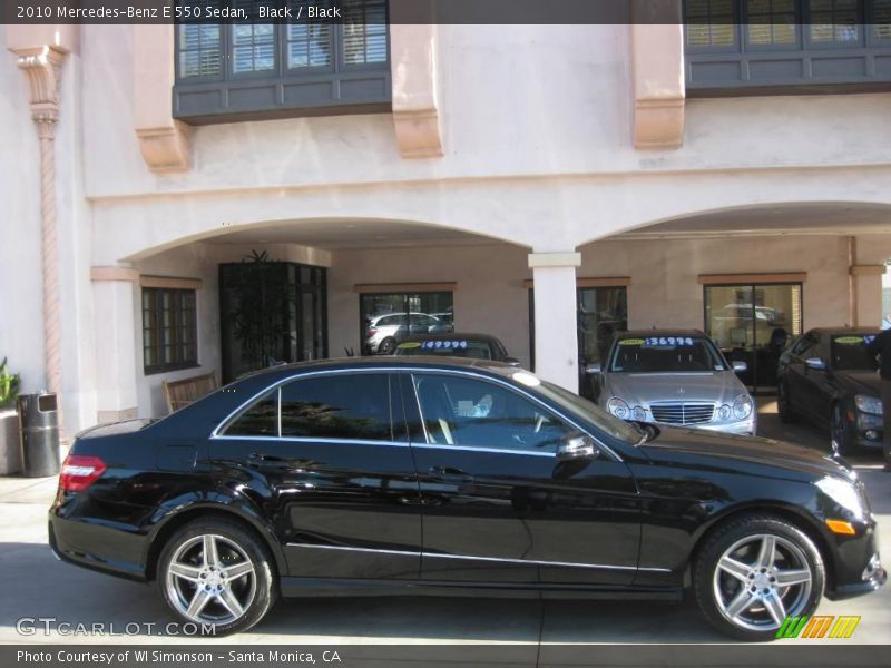 Black / Black 2010 Mercedes-Benz E 550 Sedan