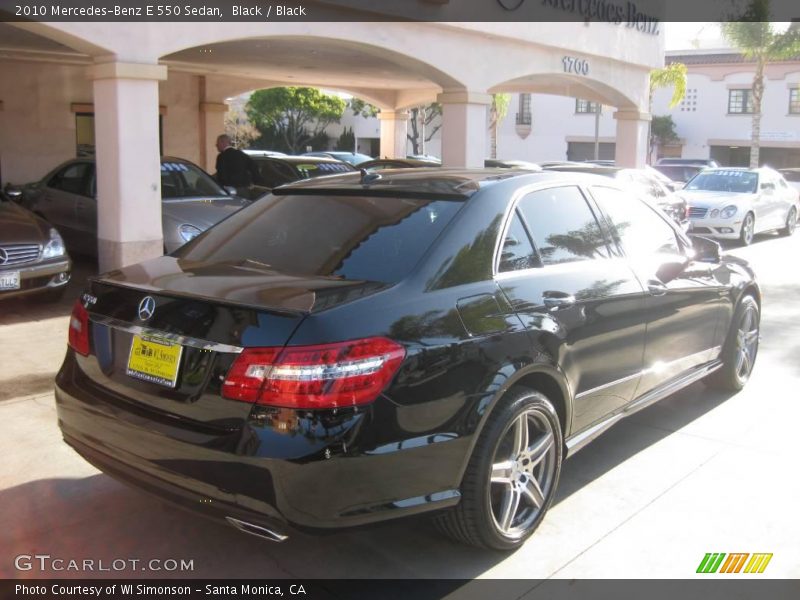 Black / Black 2010 Mercedes-Benz E 550 Sedan
