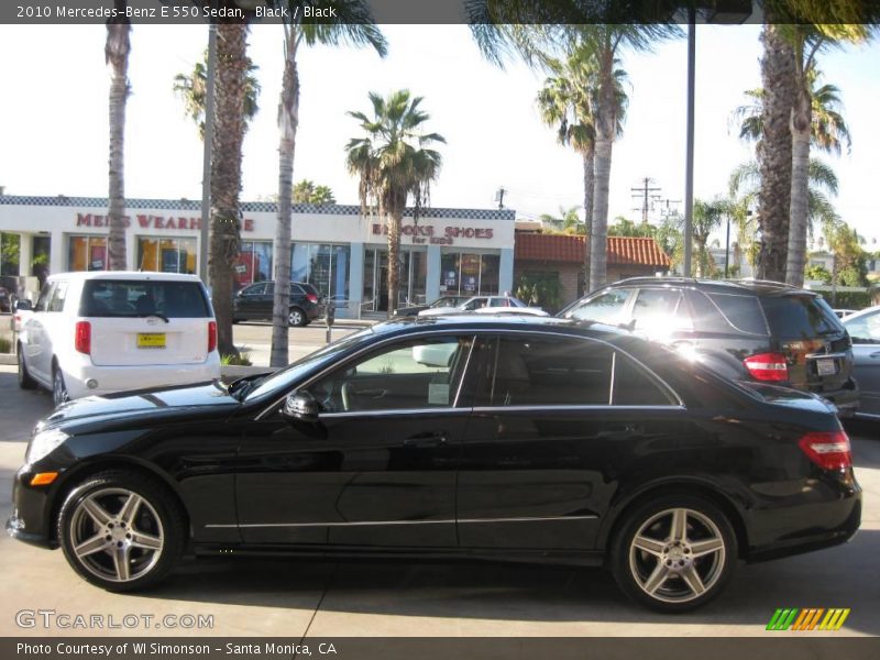 Black / Black 2010 Mercedes-Benz E 550 Sedan
