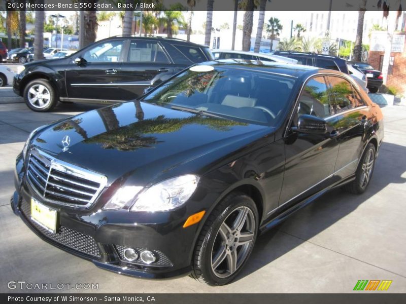 Black / Black 2010 Mercedes-Benz E 550 Sedan