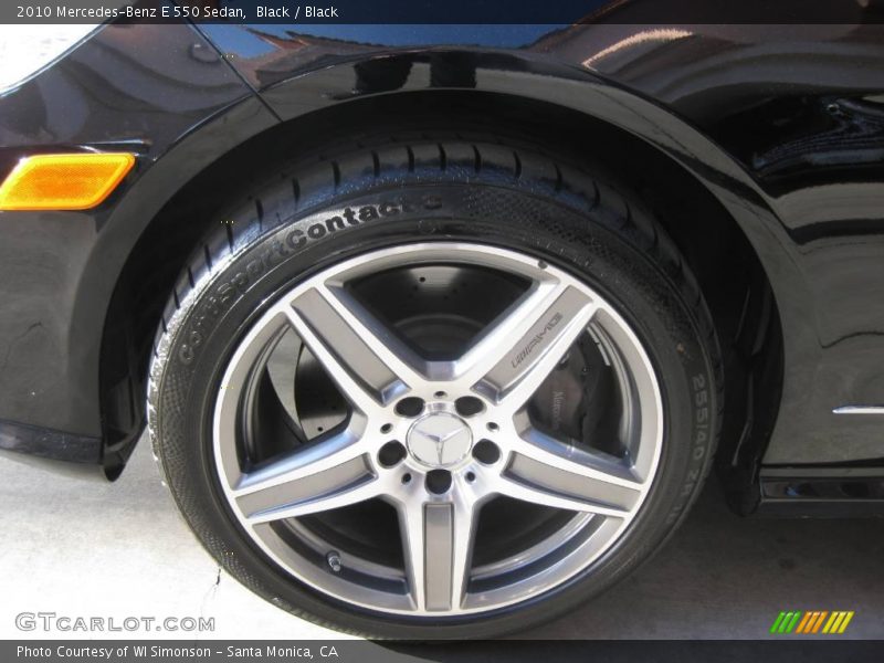 Black / Black 2010 Mercedes-Benz E 550 Sedan