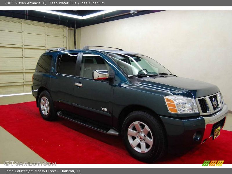 Deep Water Blue / Steel/Titanium 2005 Nissan Armada LE