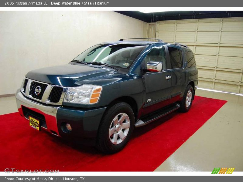 Deep Water Blue / Steel/Titanium 2005 Nissan Armada LE