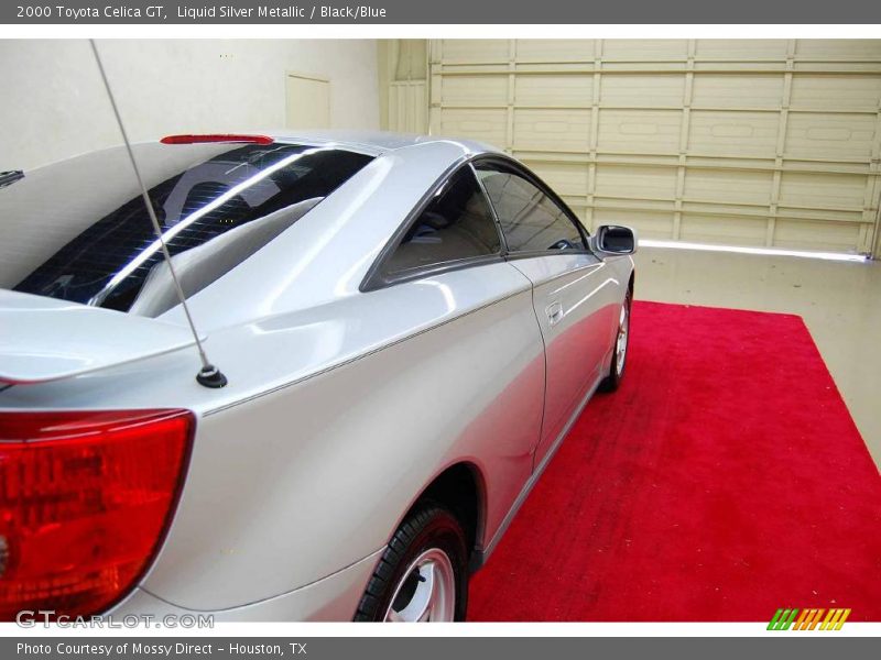 Liquid Silver Metallic / Black/Blue 2000 Toyota Celica GT
