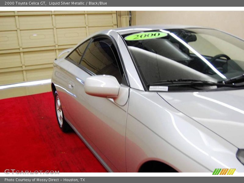 Liquid Silver Metallic / Black/Blue 2000 Toyota Celica GT