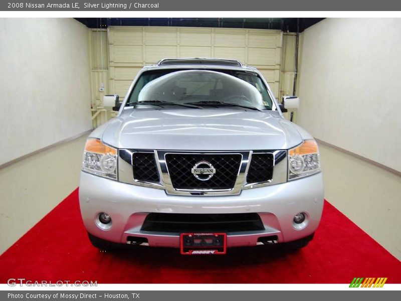 Silver Lightning / Charcoal 2008 Nissan Armada LE