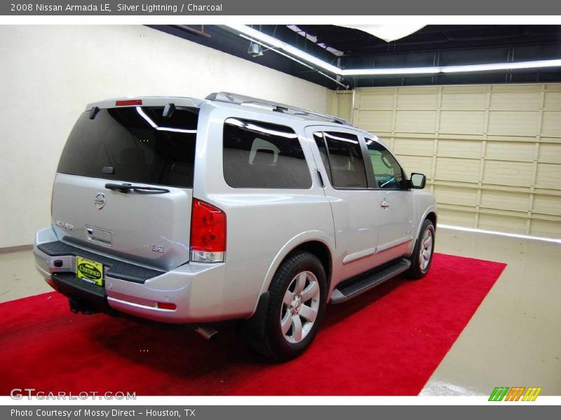 Silver Lightning / Charcoal 2008 Nissan Armada LE