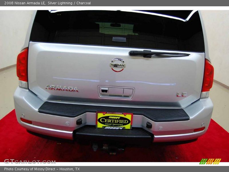 Silver Lightning / Charcoal 2008 Nissan Armada LE