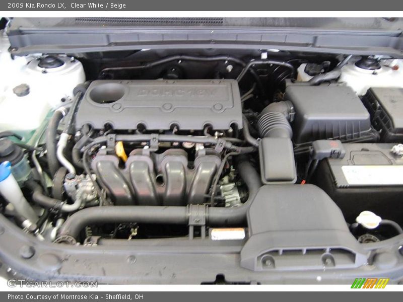 Clear White / Beige 2009 Kia Rondo LX