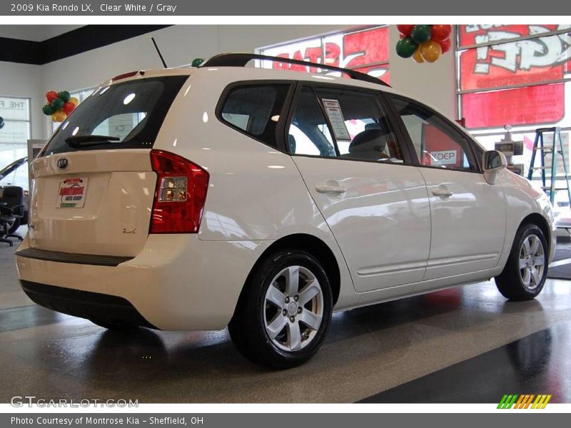 Clear White / Gray 2009 Kia Rondo LX