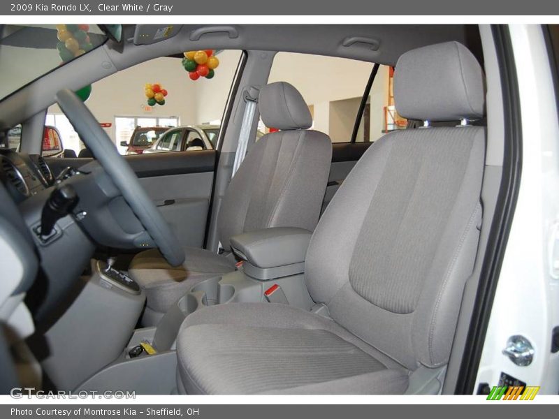 Clear White / Gray 2009 Kia Rondo LX
