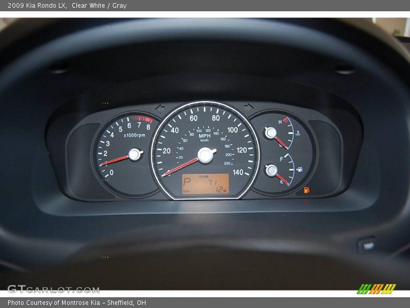 Clear White / Gray 2009 Kia Rondo LX