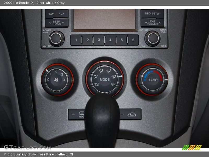 Clear White / Gray 2009 Kia Rondo LX