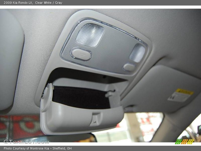 Clear White / Gray 2009 Kia Rondo LX