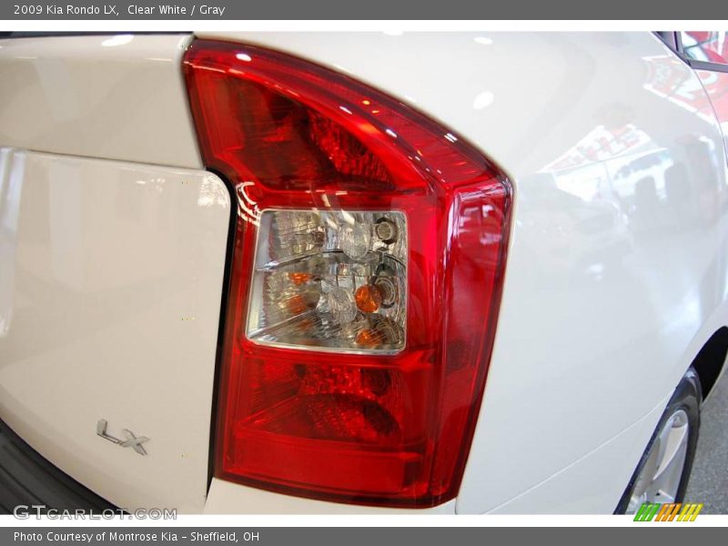 Clear White / Gray 2009 Kia Rondo LX