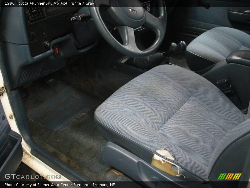 White / Gray 1990 Toyota 4Runner SR5 V6 4x4