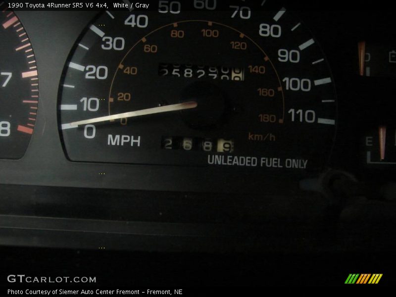 White / Gray 1990 Toyota 4Runner SR5 V6 4x4