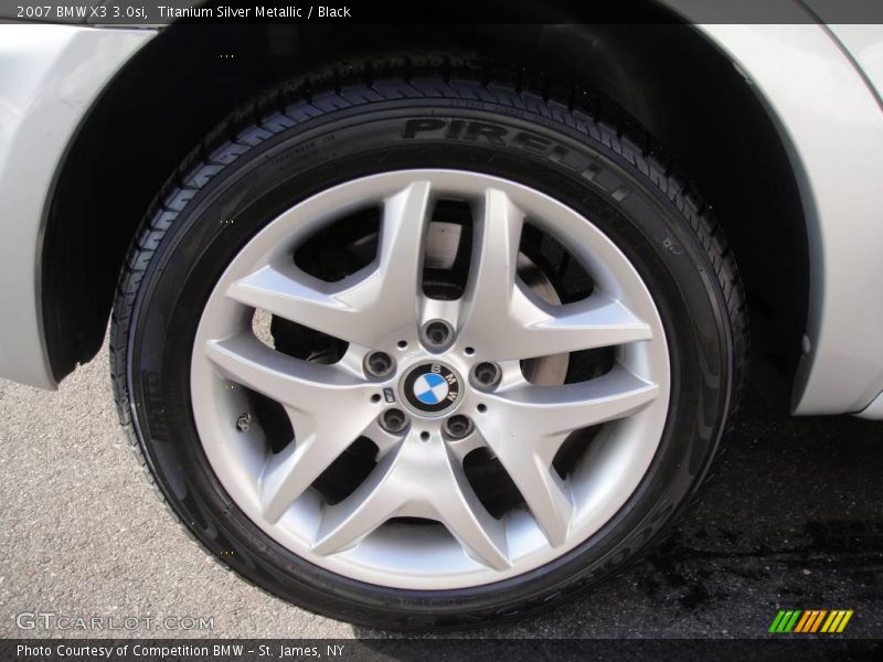 Titanium Silver Metallic / Black 2007 BMW X3 3.0si