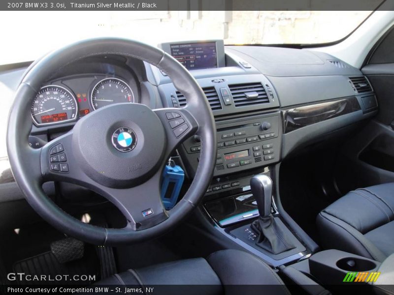 Titanium Silver Metallic / Black 2007 BMW X3 3.0si