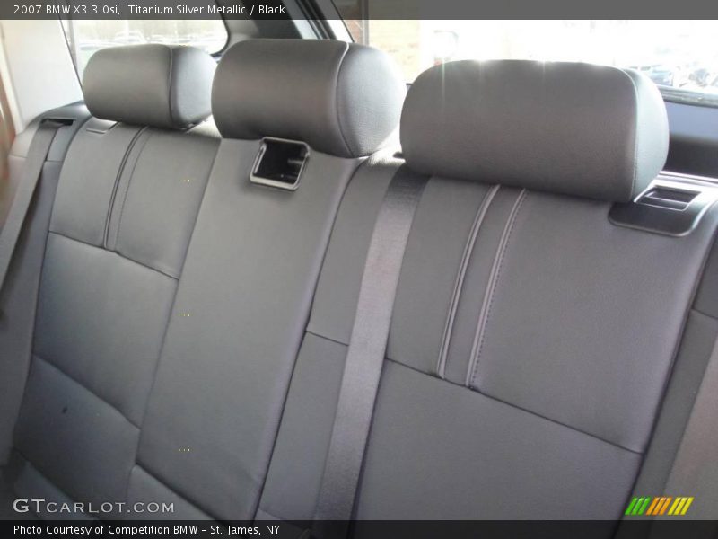 Titanium Silver Metallic / Black 2007 BMW X3 3.0si