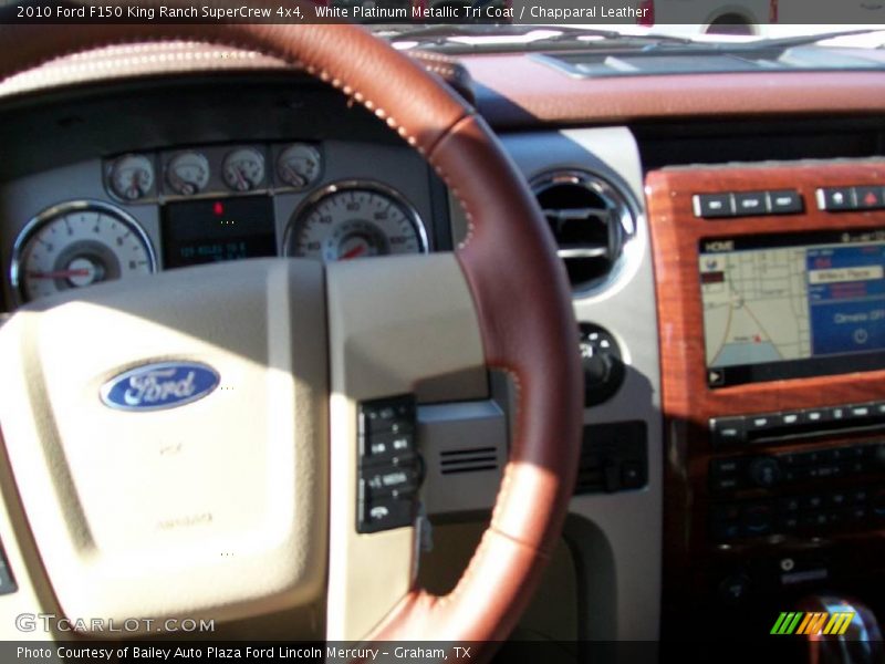 White Platinum Metallic Tri Coat / Chapparal Leather 2010 Ford F150 King Ranch SuperCrew 4x4