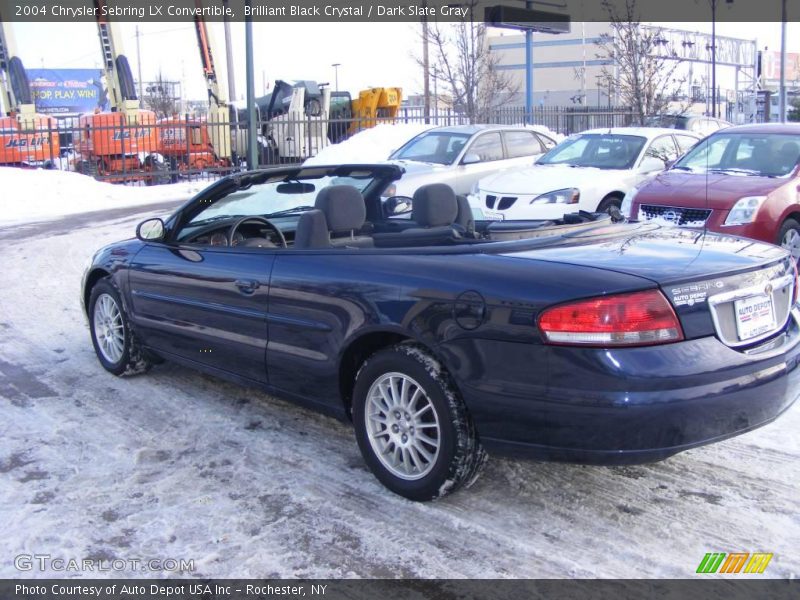 Brilliant Black Crystal / Dark Slate Gray 2004 Chrysler Sebring LX Convertible