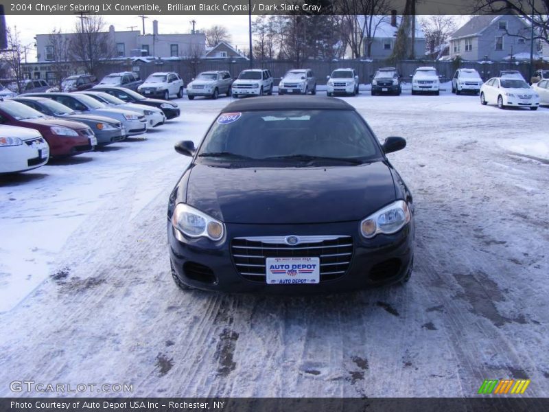 Brilliant Black Crystal / Dark Slate Gray 2004 Chrysler Sebring LX Convertible