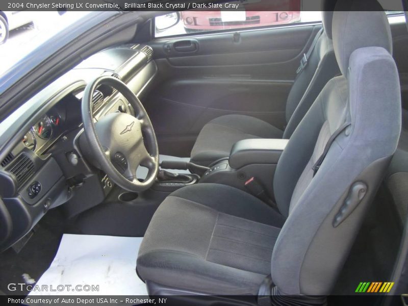 Brilliant Black Crystal / Dark Slate Gray 2004 Chrysler Sebring LX Convertible
