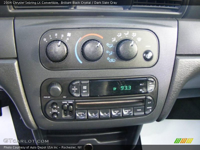 Brilliant Black Crystal / Dark Slate Gray 2004 Chrysler Sebring LX Convertible