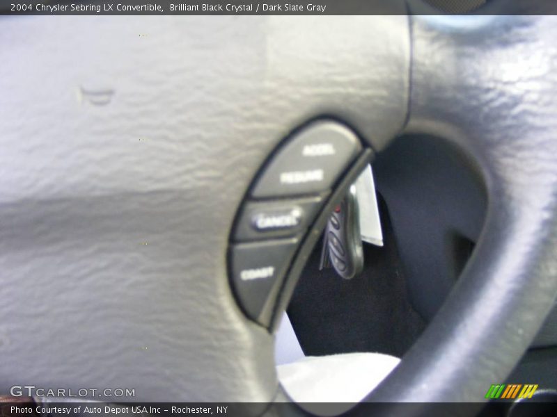 Brilliant Black Crystal / Dark Slate Gray 2004 Chrysler Sebring LX Convertible