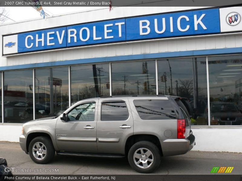 Steel Gray Metallic / Ebony Black 2007 GMC Yukon SLE 4x4