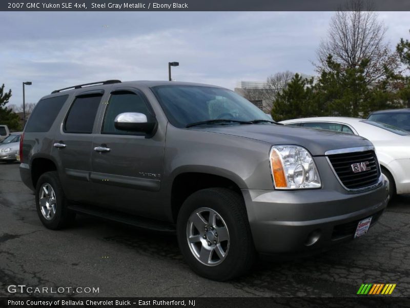 Steel Gray Metallic / Ebony Black 2007 GMC Yukon SLE 4x4