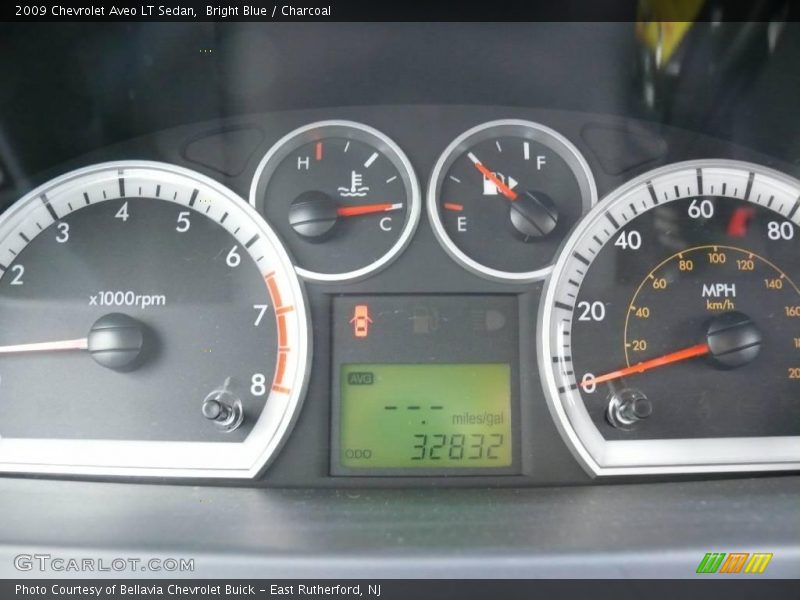 Bright Blue / Charcoal 2009 Chevrolet Aveo LT Sedan