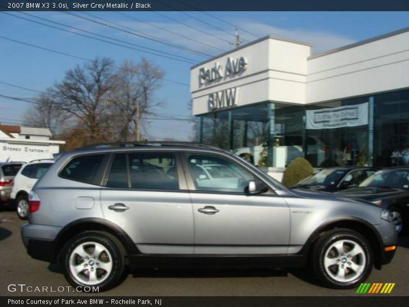 Silver Grey Metallic / Black 2007 BMW X3 3.0si