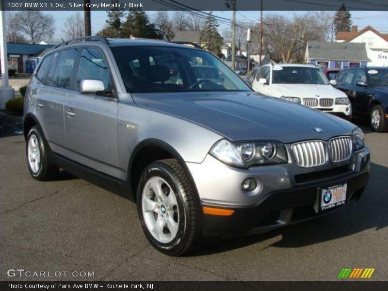 Silver Grey Metallic / Black 2007 BMW X3 3.0si