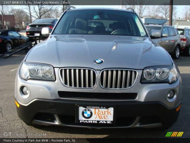 Silver Grey Metallic / Black 2007 BMW X3 3.0si