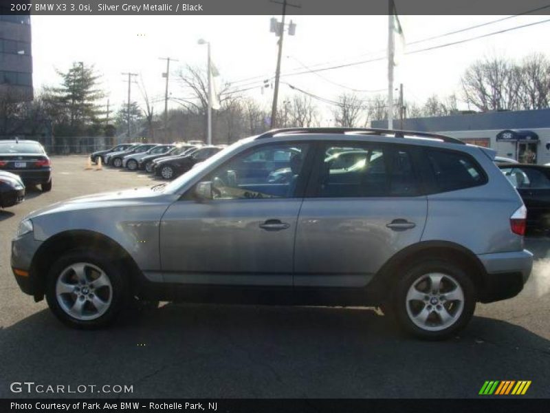 Silver Grey Metallic / Black 2007 BMW X3 3.0si