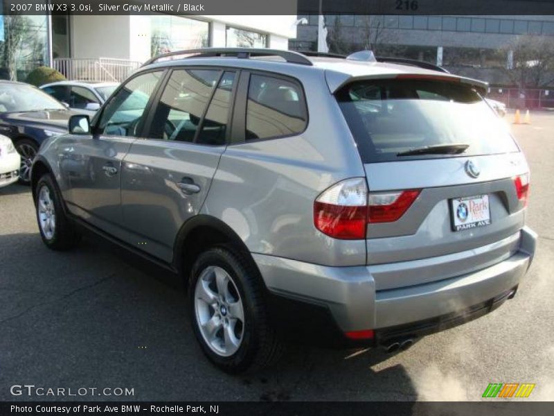 Silver Grey Metallic / Black 2007 BMW X3 3.0si