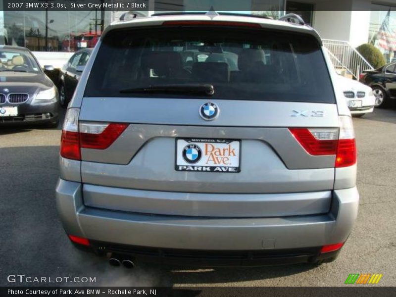 Silver Grey Metallic / Black 2007 BMW X3 3.0si