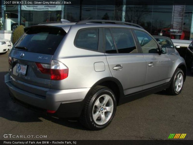 Silver Grey Metallic / Black 2007 BMW X3 3.0si