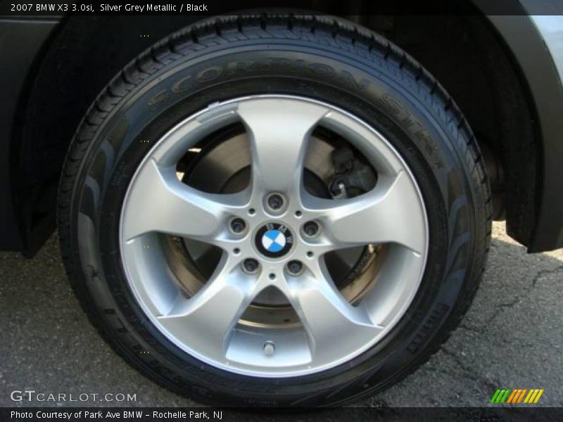 Silver Grey Metallic / Black 2007 BMW X3 3.0si