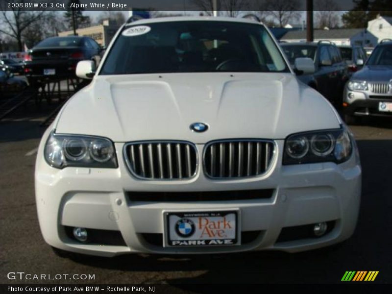 Alpine White / Beige 2008 BMW X3 3.0si