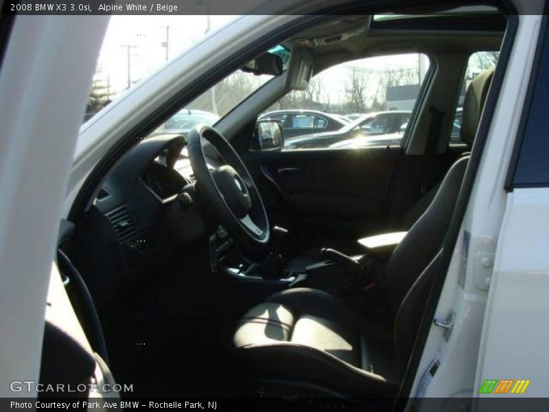 Alpine White / Beige 2008 BMW X3 3.0si