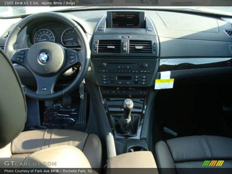 Alpine White / Beige 2008 BMW X3 3.0si