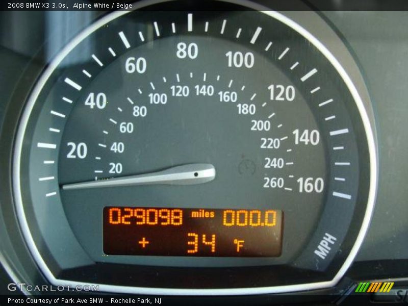 Alpine White / Beige 2008 BMW X3 3.0si