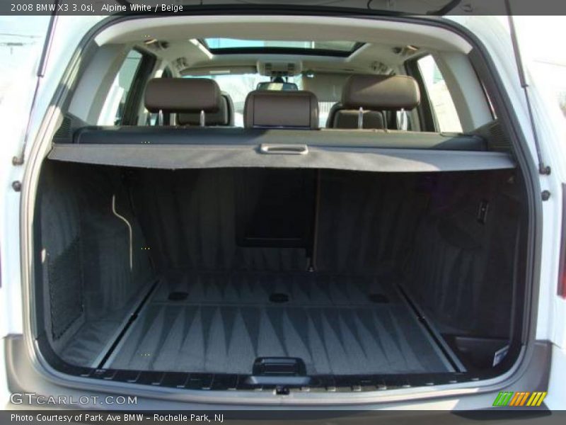 Alpine White / Beige 2008 BMW X3 3.0si