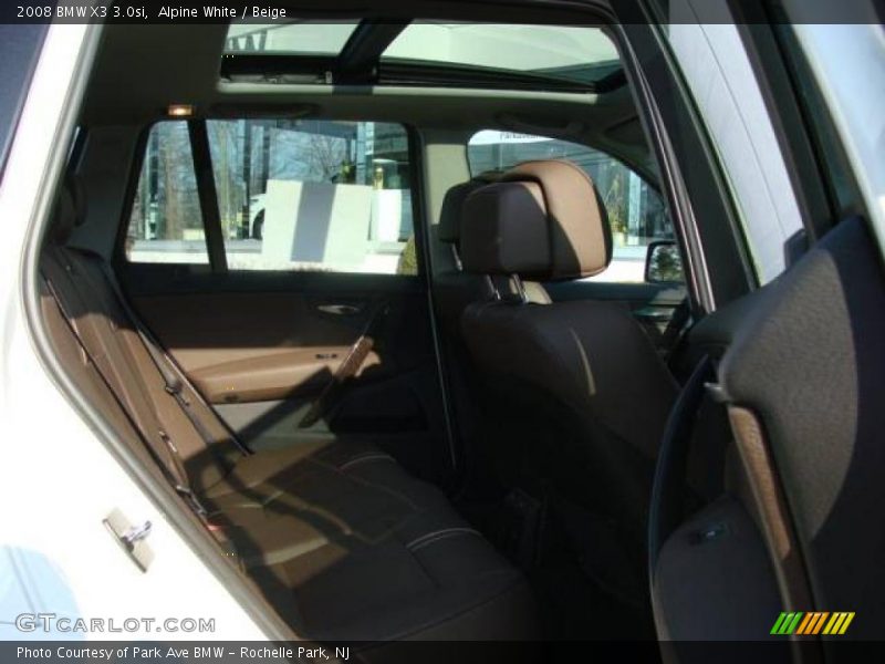 Alpine White / Beige 2008 BMW X3 3.0si