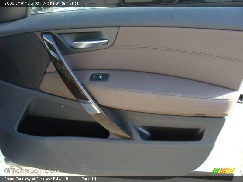 Alpine White / Beige 2008 BMW X3 3.0si