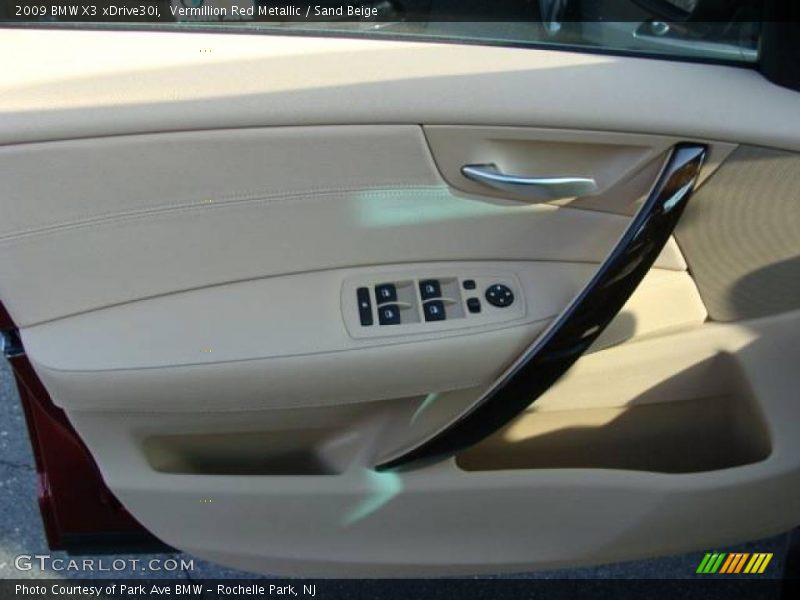 Vermillion Red Metallic / Sand Beige 2009 BMW X3 xDrive30i